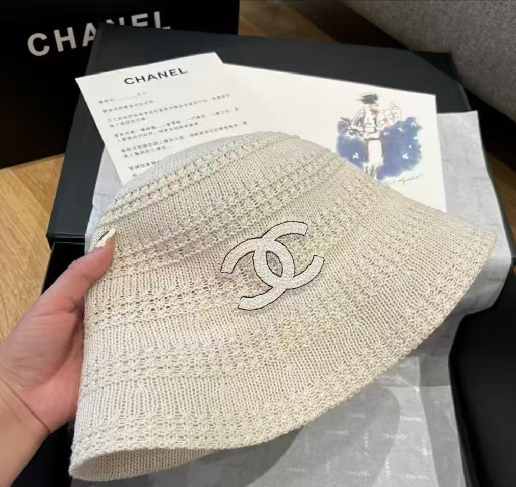 Chanel-Inspired Knit Bucket Hat